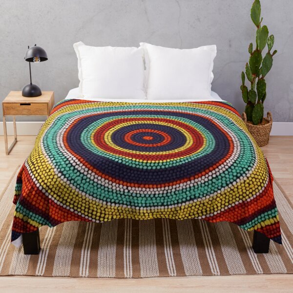 Item preview, Aboriginal Inspired Dot Art - Main Tribal Circle designed and sold by GrinGalore.