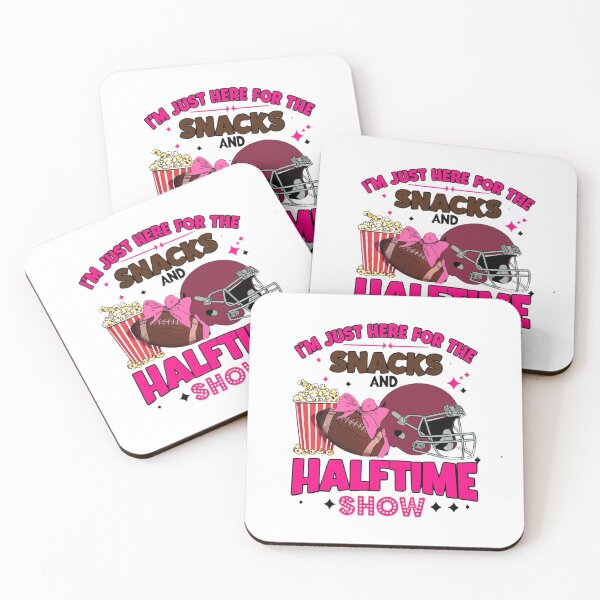 Item preview, "Just Here for the Snacks & Halftime Show" – Trendy Coquette American Football Shirt designed and sold by Colorful-Garden.