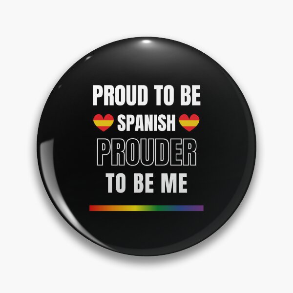 Item preview, LGBTQ Proud To Be Spanish, Prouder To Be Me T-Shirt, Spanish T-Shirt, Spain Flag Tees, Rainbow Stripe T-Shirt, Support Spain Tees, Sport Tees, Pride Tees, Spanish Flag Heart, designed and sold by PrideBeProud.