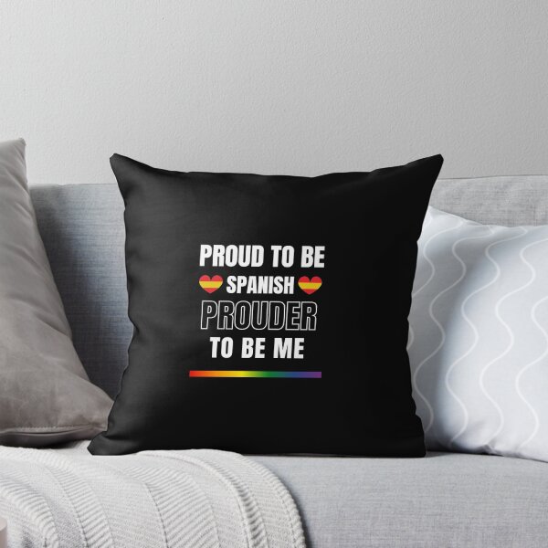 Item preview, LGBTQ Proud To Be Spanish, Prouder To Be Me T-Shirt, Spanish T-Shirt, Spain Flag Tees, Rainbow Stripe T-Shirt, Support Spain Tees, Sport Tees, Pride Tees, Spanish Flag Heart, designed and sold by PrideBeProud.
