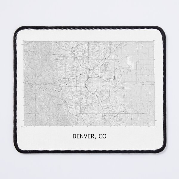 Item preview, DENVER, CO 100K Topographical Map Black and White designed and sold by PGHPhotoCo.
