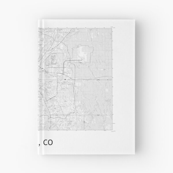Item preview, DENVER, CO 100K Topographical Map Black and White designed and sold by PGHPhotoCo.