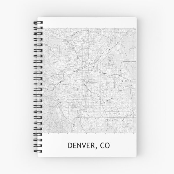 Item preview, DENVER, CO 100K Topographical Map Black and White designed and sold by PGHPhotoCo.