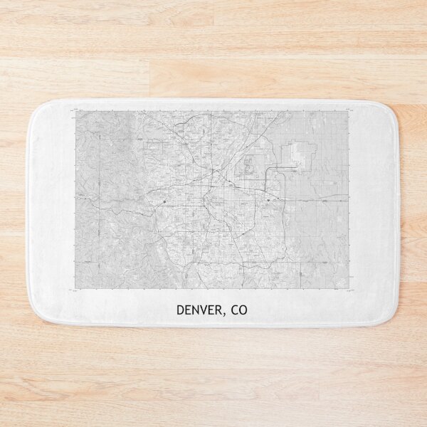 Item preview, DENVER, CO 100K Topographical Map Black and White designed and sold by PGHPhotoCo.