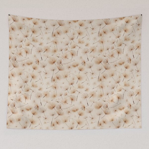 Item preview, floating dandelion seeds pattern designed and sold by Designbes.