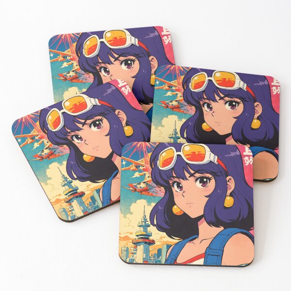 Item preview, Malabo Retro Anime Girl 80s Vintage Travel designed and sold by Retro-Anime9.