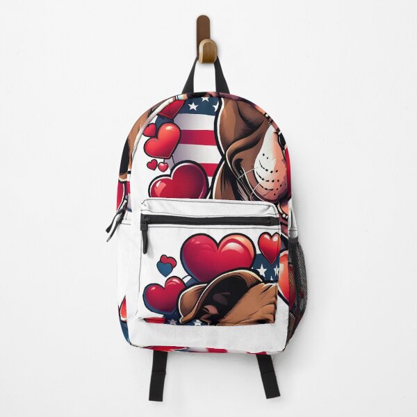Item preview, Patriotic Pitbull with Hearts and Flag designed and sold by yasarstore.
