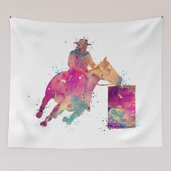 Item preview, Boy Barrel Racer Cowboy Watercolor Rodeo Gift designed and sold by LotusGifts.