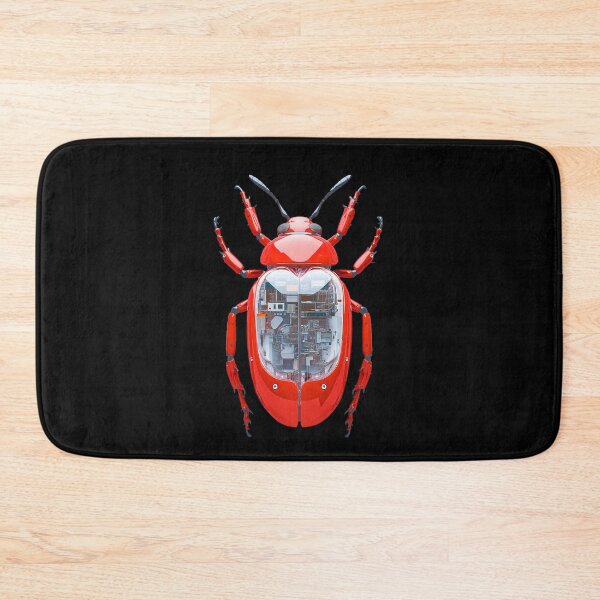 Item preview, Red Mechanical Beetle, Bug Robot Insect. Science Fiction Future Tech, Artificial Nature, Cyberpunk Botanical Illustration  designed and sold by Cybermariko.