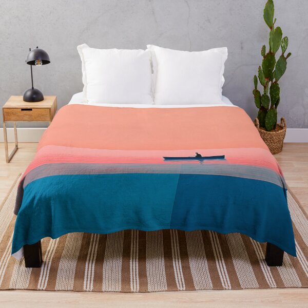 Item preview, Silhouette Rowboat Sunset designed and sold by ArtSE46.
