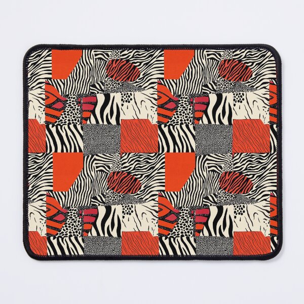 Item preview, Textile Collage of Wild Prints designed and sold by MidArtForge.
