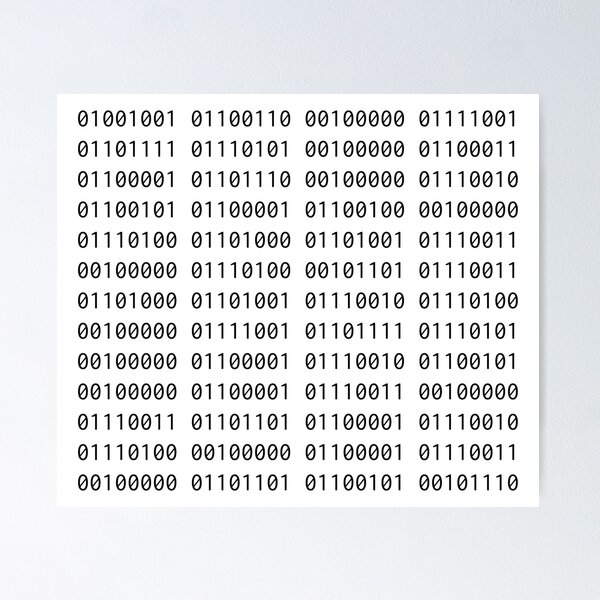 Item preview, Binary Code "If you can read this t-shirt you are as smart as me." designed and sold by B-Lindz-Design.