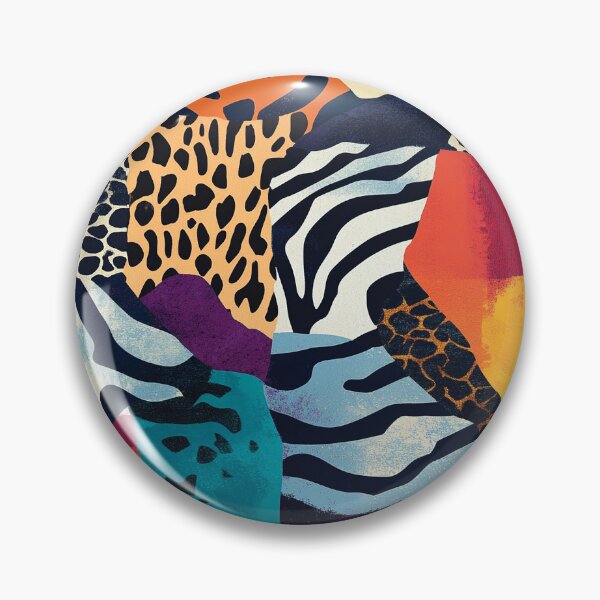 Item preview, Textile Collage of Wild Prints designed and sold by MidArtForge.