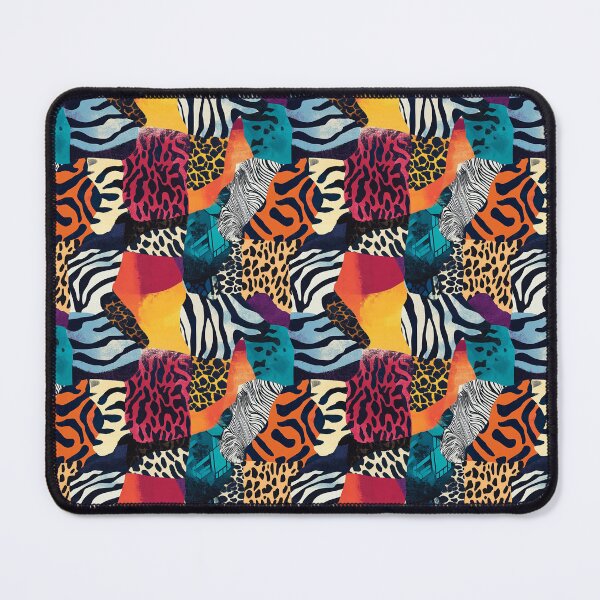 Item preview, Textile Collage of Wild Prints designed and sold by MidArtForge.