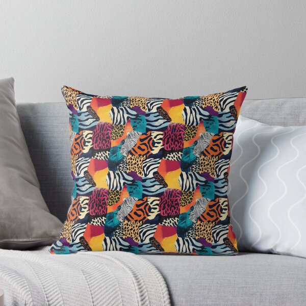 Item preview, Textile Collage of Wild Prints designed and sold by MidArtForge.