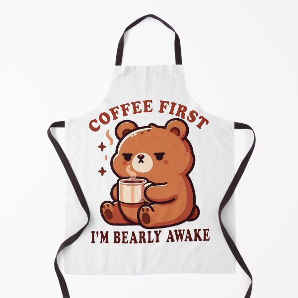 Item preview, Coffee First, I'm Bearly Awake designed and sold by YatoMino.