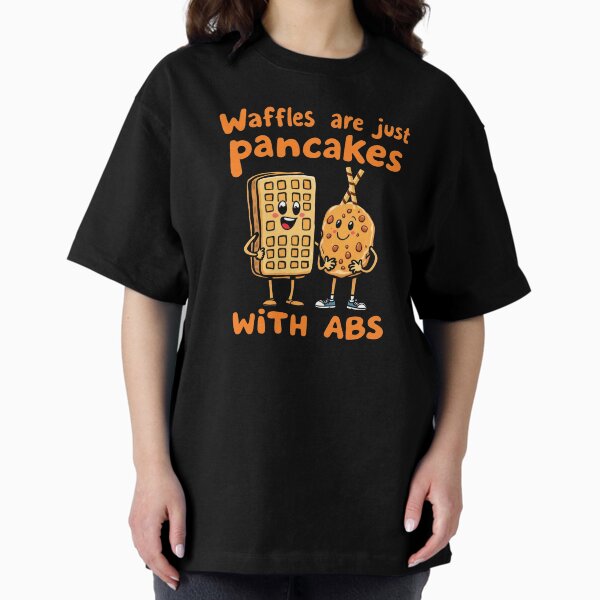 Item preview, Waffles are just pancakes with Abs - funny waffles  designed and sold by Npapin.