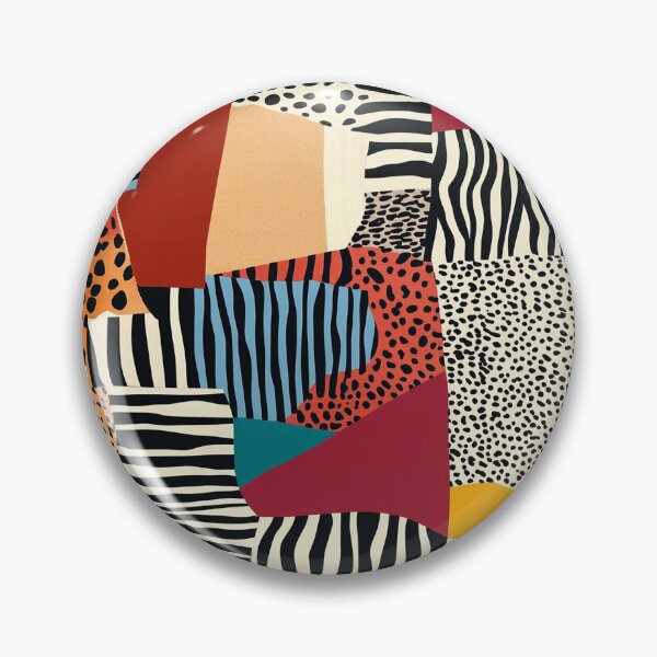 Item preview, Textile Collage of Wild Prints designed and sold by MidArtForge.