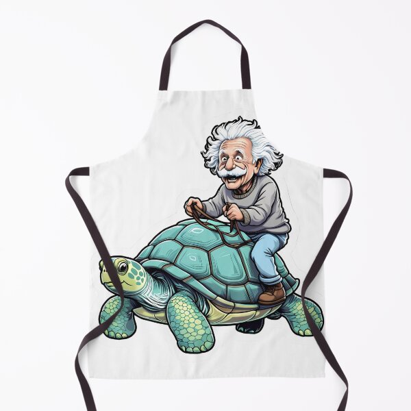 Item preview, Einstein Riding a Giant Tortoise designed and sold by yasarstore.