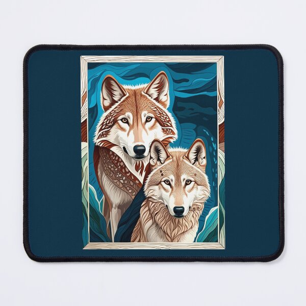 Item preview, Wolf Couple Design. Wolves in nature. designed and sold by Shoot-The-Moon.