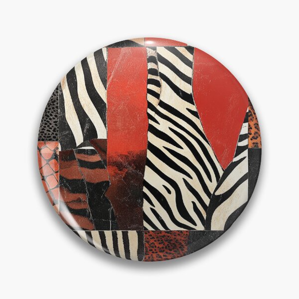 Item preview, Textile Collage of Wild Prints designed and sold by MidArtForge.