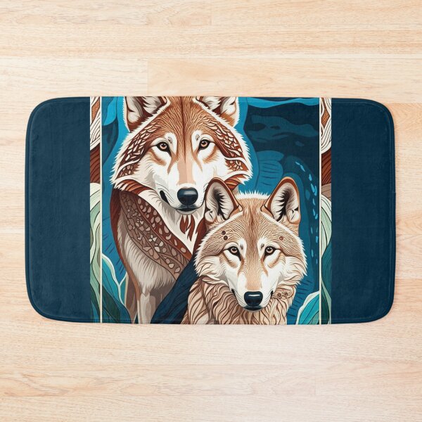 Item preview, Wolf Couple Design. Wolves in nature. designed and sold by Shoot-The-Moon.