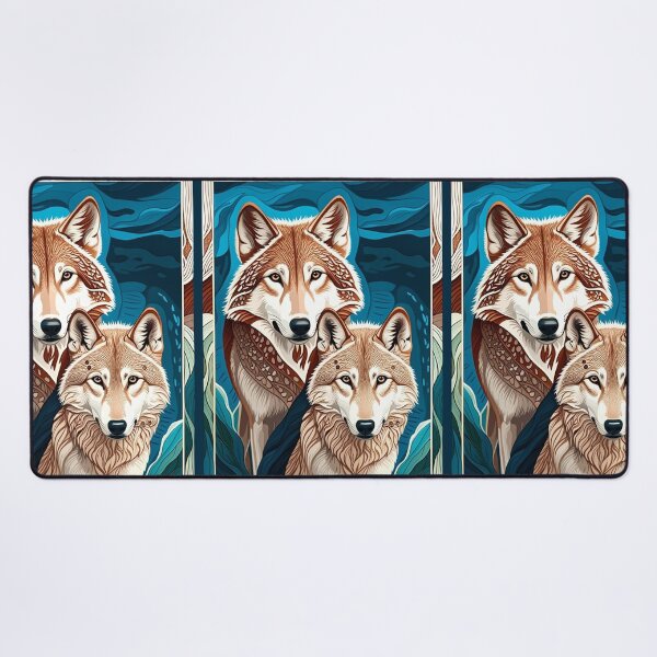 Item preview, Wolf Couple Design. Wolves in nature. designed and sold by Shoot-The-Moon.