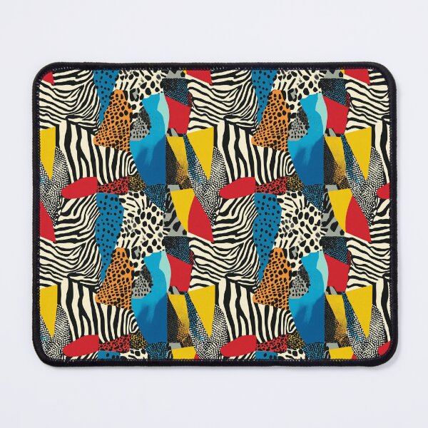 Item preview, Textile Collage of Wild Prints designed and sold by MidArtForge.