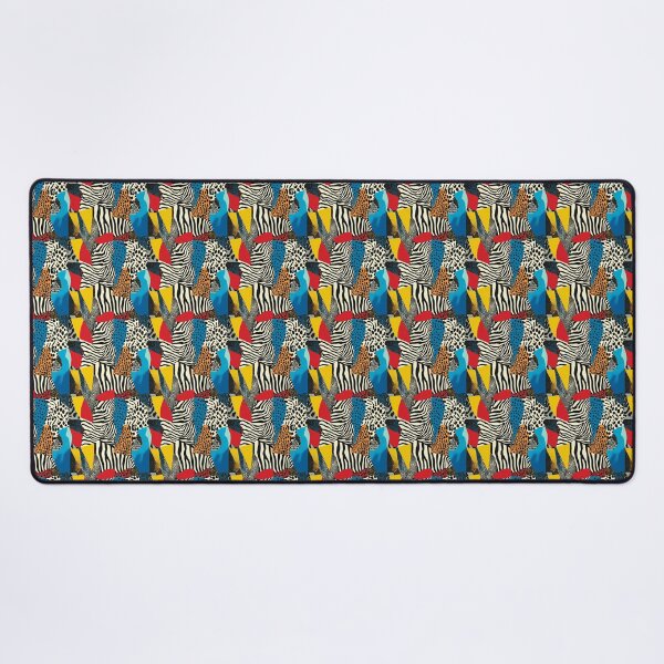 Item preview, Textile Collage of Wild Prints designed and sold by MidArtForge.