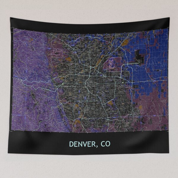 Item preview, DENVER, CO 100K Topographical Map Dark designed and sold by PGHPhotoCo.