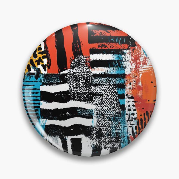 Item preview, Textile Collage of Wild Prints designed and sold by MidArtForge.