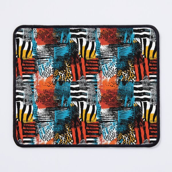 Item preview, Textile Collage of Wild Prints designed and sold by MidArtForge.