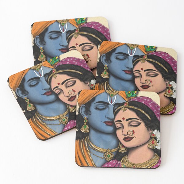 Item preview, Divine Love – Krishna & Radha designed and sold by RSFineArtsShop.