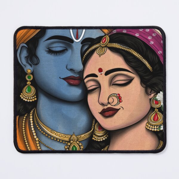Item preview, Divine Love – Krishna & Radha designed and sold by RSFineArtsShop.