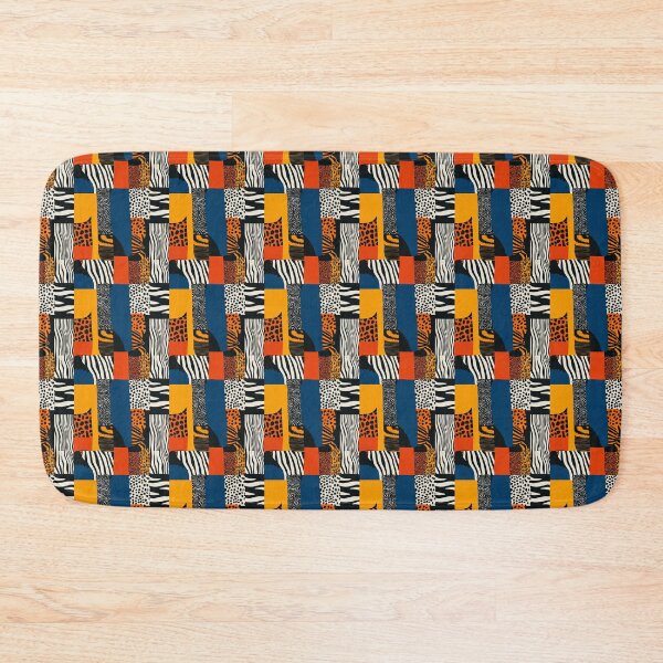 Item preview, Textile Collage of Wild Prints designed and sold by MidArtForge.