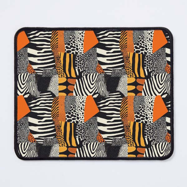 Item preview, Textile Collage of Wild Prints designed and sold by MidArtForge.