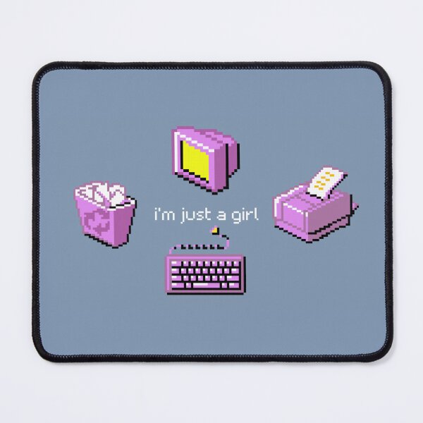 Item preview, I'm Just A Girl Microsoft Windows Icon Retro Pixel Art designed and sold by piacore.
