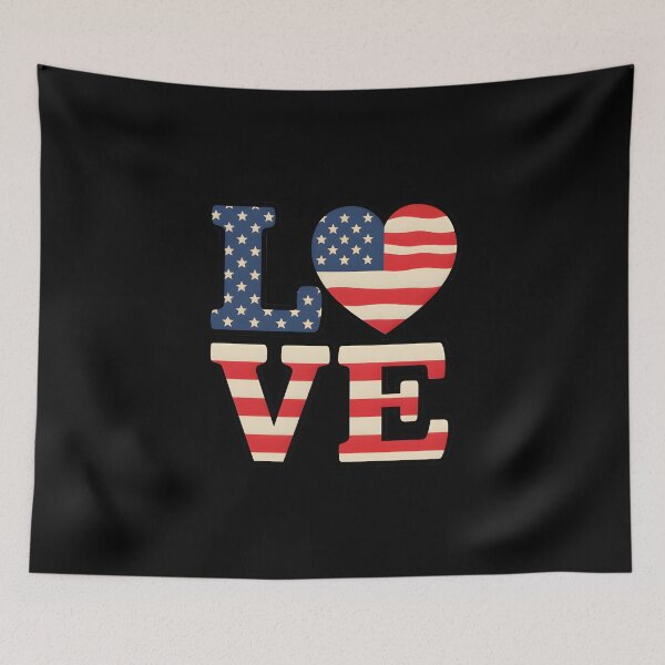 Item preview, American Flag Love designed and sold by macadolie.