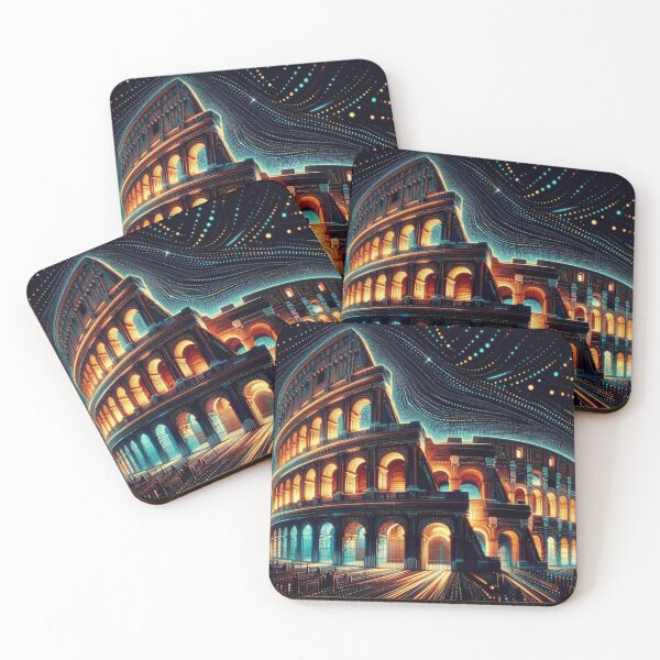 Item preview, Abstract Rome Colosseum Victor Vasarely Style Great Design designed and sold by Creat-Des.