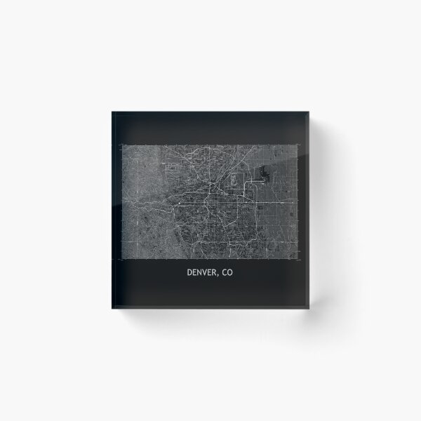 Item preview, DENVER, CO 100K Topographical Map Black designed and sold by PGHPhotoCo.