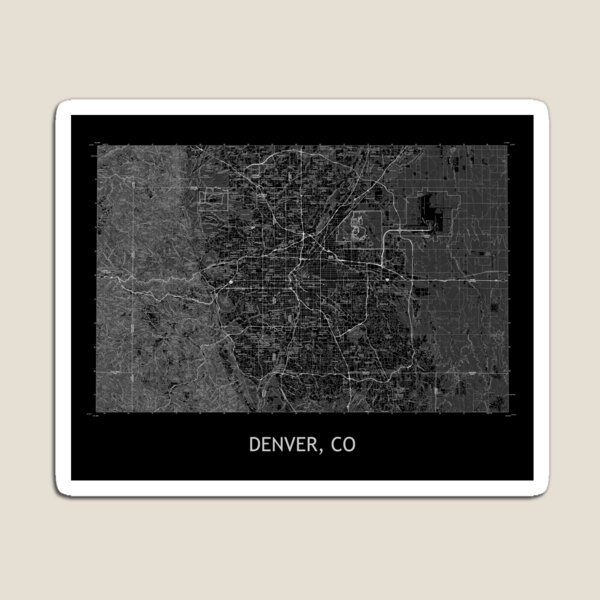 Item preview, DENVER, CO 100K Topographical Map Black designed and sold by PGHPhotoCo.
