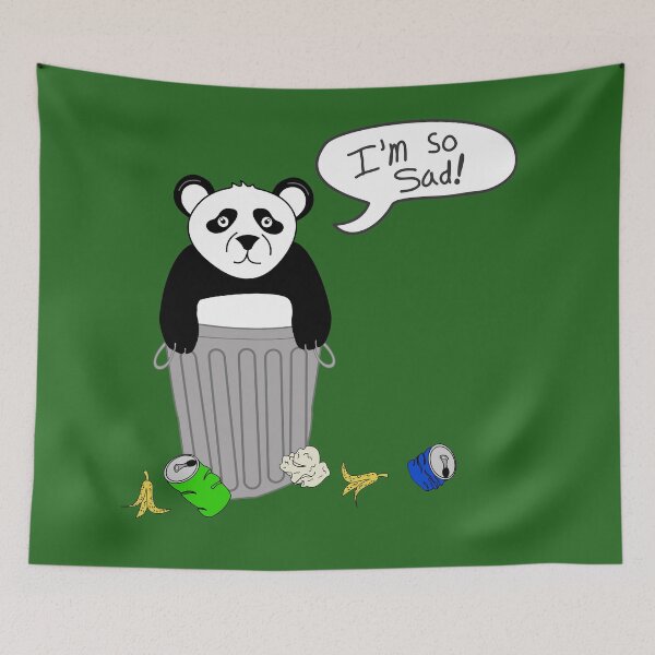 Item preview, sad trash panda designed and sold by B0red.