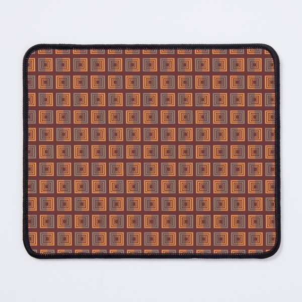 Item preview, Seamless Geometric Pattern with Orange and Gray Square Motifs on Neutral Background designed and sold by ANGOON7455.