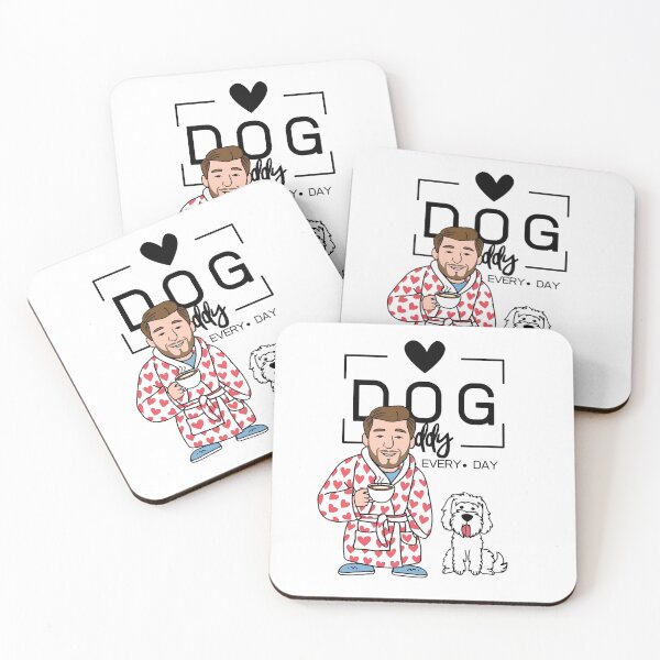 Item preview, Dog Dad All Day Every Day – Cozy Morning with a Kuvasz designed and sold by GoodyPaws.