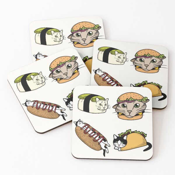 Item preview, Fast food cats designed and sold by Shramplet.