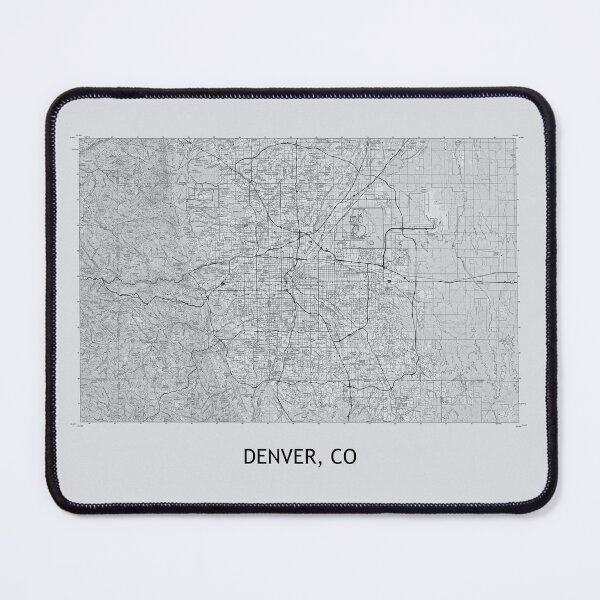 Item preview, DENVER, CO 100K Topographical Map Grey designed and sold by PGHPhotoCo.