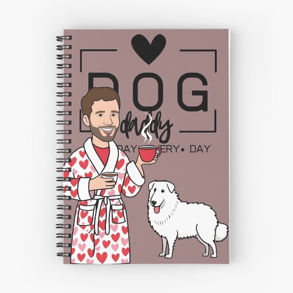 Item preview, Dog Dad All Day Every Day – Cozy Morning with a Kuvasz designed and sold by GoodyPaws.
