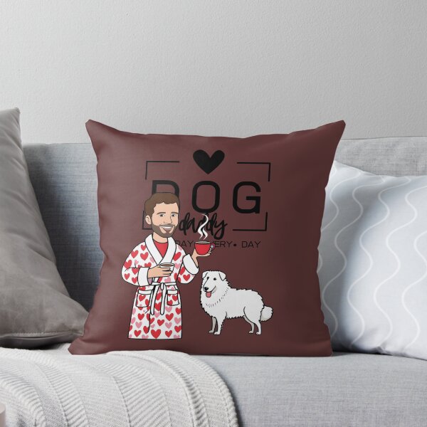 Item preview, Dog Dad All Day Every Day – Cozy Morning with a Kuvasz designed and sold by GoodyPaws.