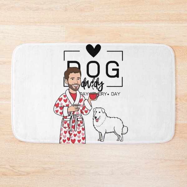 Item preview, Dog Dad All Day Every Day – Cozy Morning with a Kuvasz designed and sold by GoodyPaws.