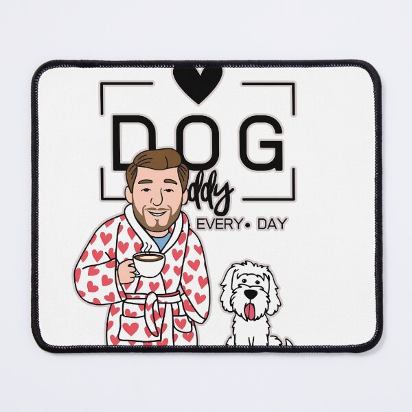 Item preview, Dog Dad All Day Every Day – Cozy Morning with a Kuvasz designed and sold by GoodyPaws.